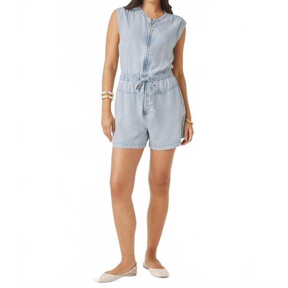 SPLENDID Pants - NEW SPLENDID rosalie romper in bleached indigo
